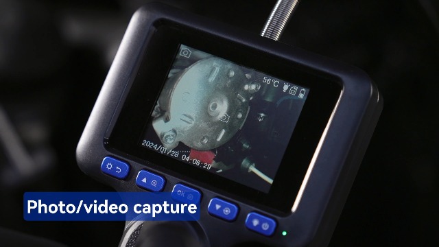 Two-Way Articulating Borescope with Light, Industrial